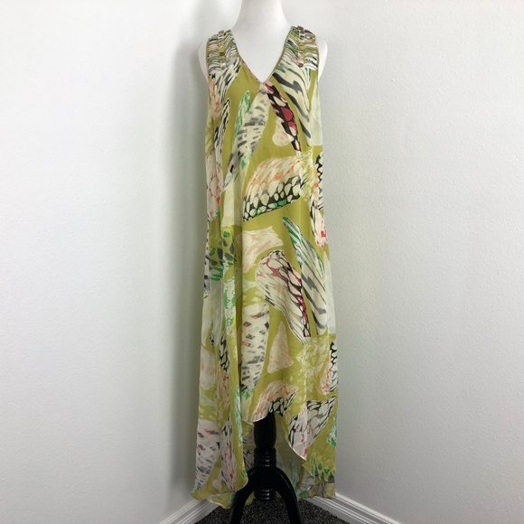 Anthropologie Leifsdottir Inagua Silk Maxi Dress - Picture 6 of 8